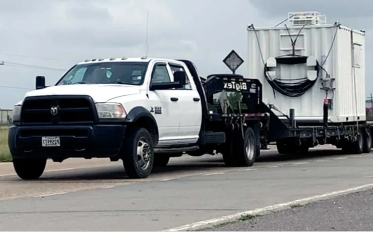 Oilfield equipment hauling service